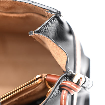 Loewe Calfskin Small Gate Tote Pecan Black 11 of 13