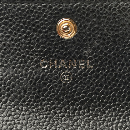 Chanel Caviar Quilted Flap Card Holder Black 12 of 25