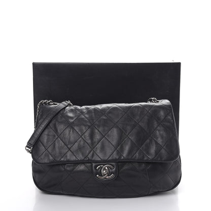 Chanel Calfskin Coco Pleats Flap Black 10 of 10