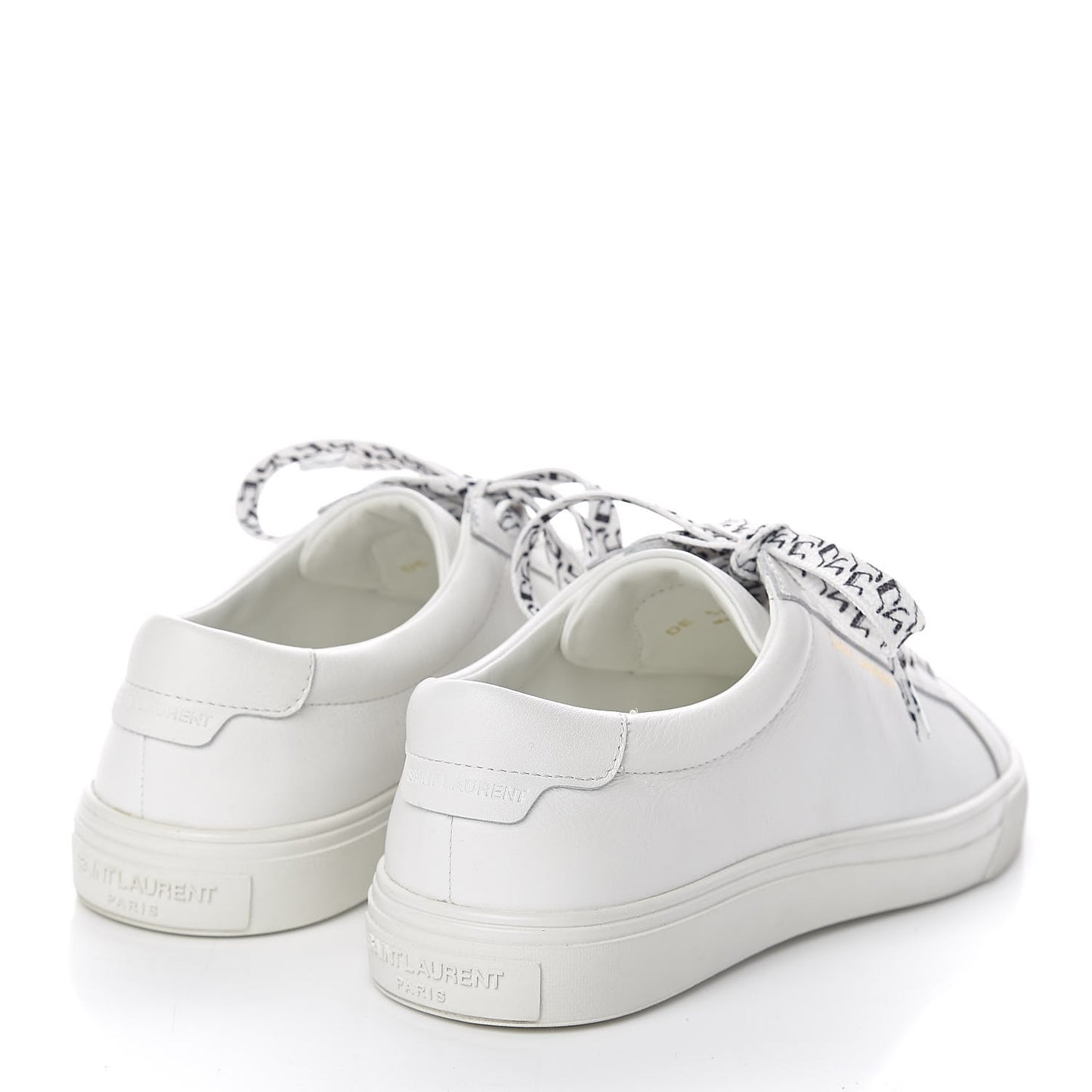 Calfskin Womens Andy Low Top Music Sneakers 34 White