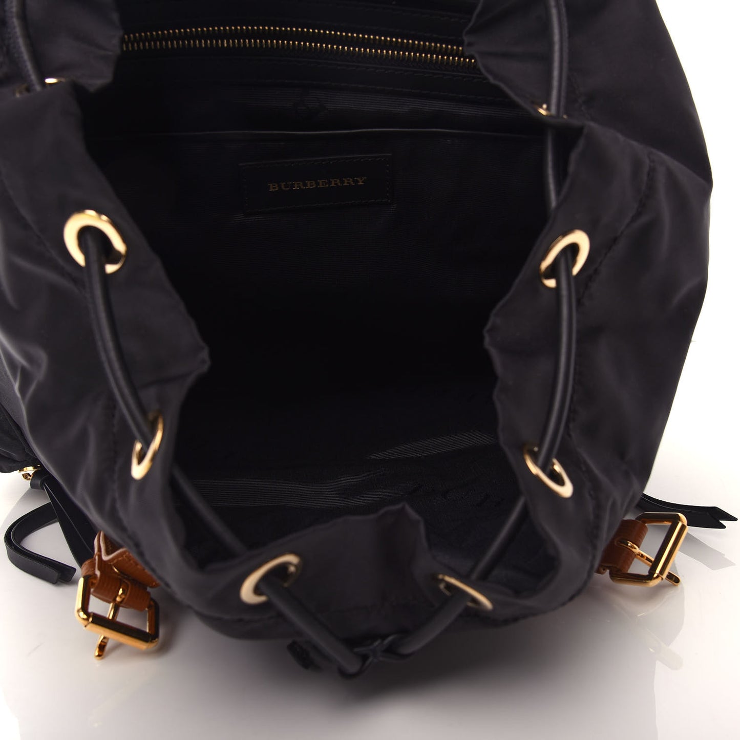 Nylon Large Rucksack Backpack Black