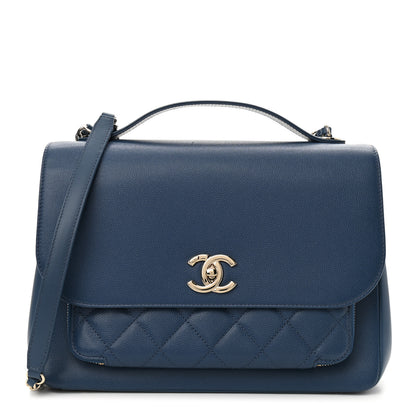 Chanel Caviar Quilted Large Business Affinity Flap Blue 1 of 11