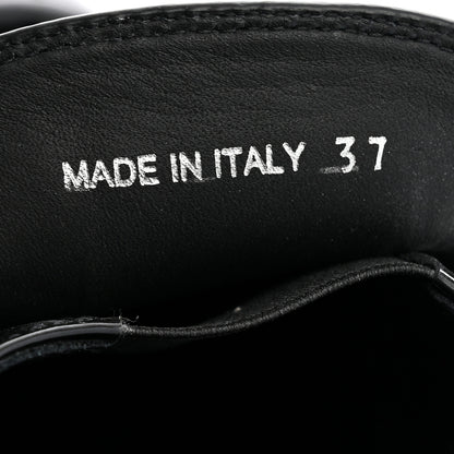 Prada Vernice Triangle 50mm Loafers 37 Black 9 of 12