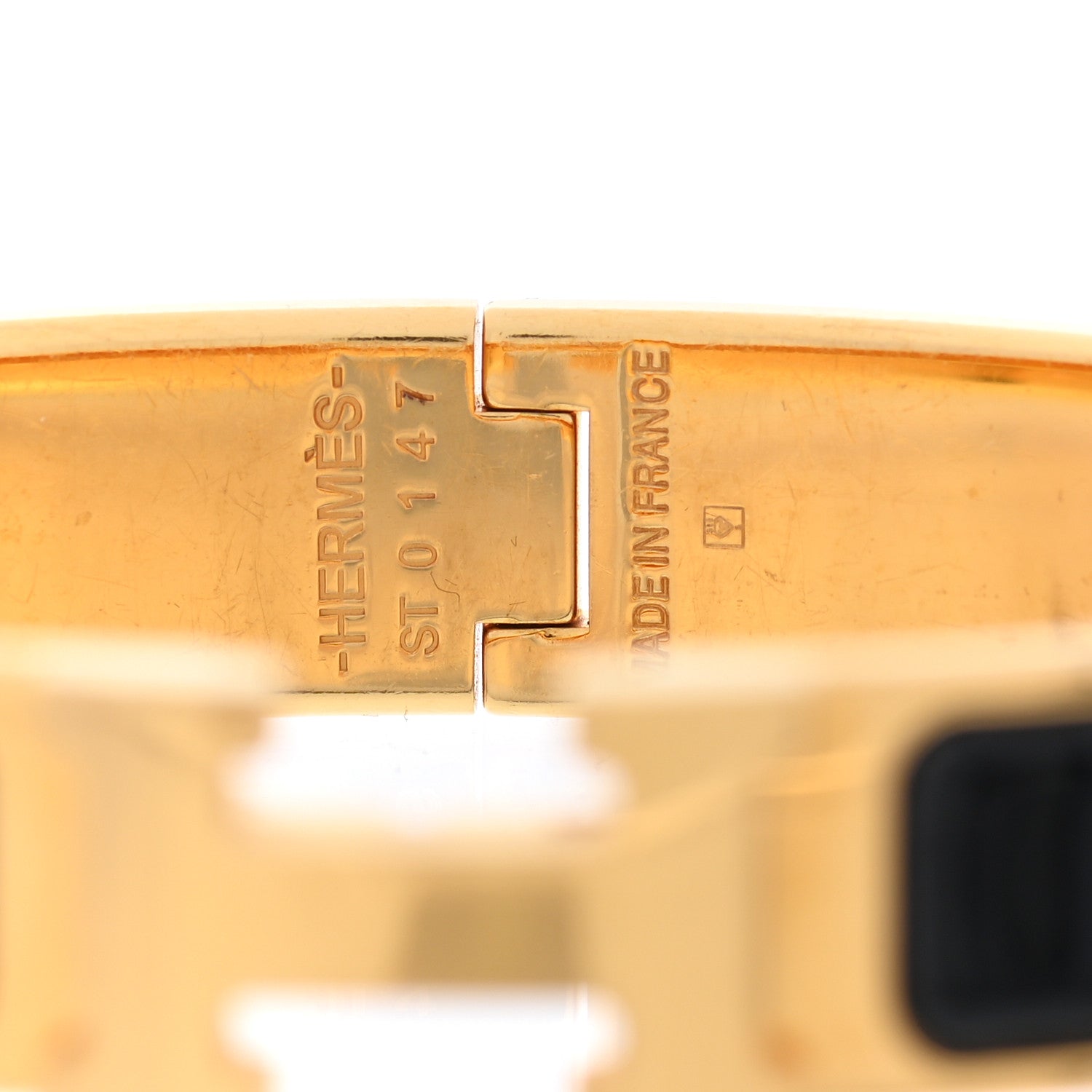 Hermes Enamel Narrow Clic Clac H Bracelet PM Black 4 of 5