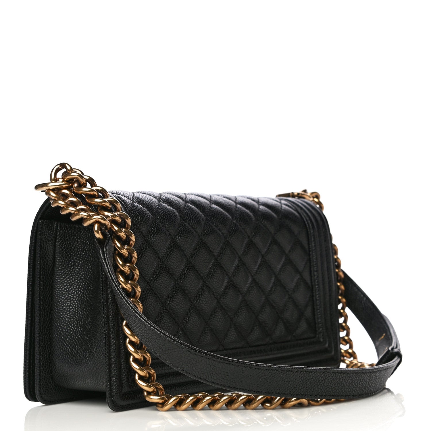 Chanel Caviar Quilted Medium Boy Flap Black 3 of 12
