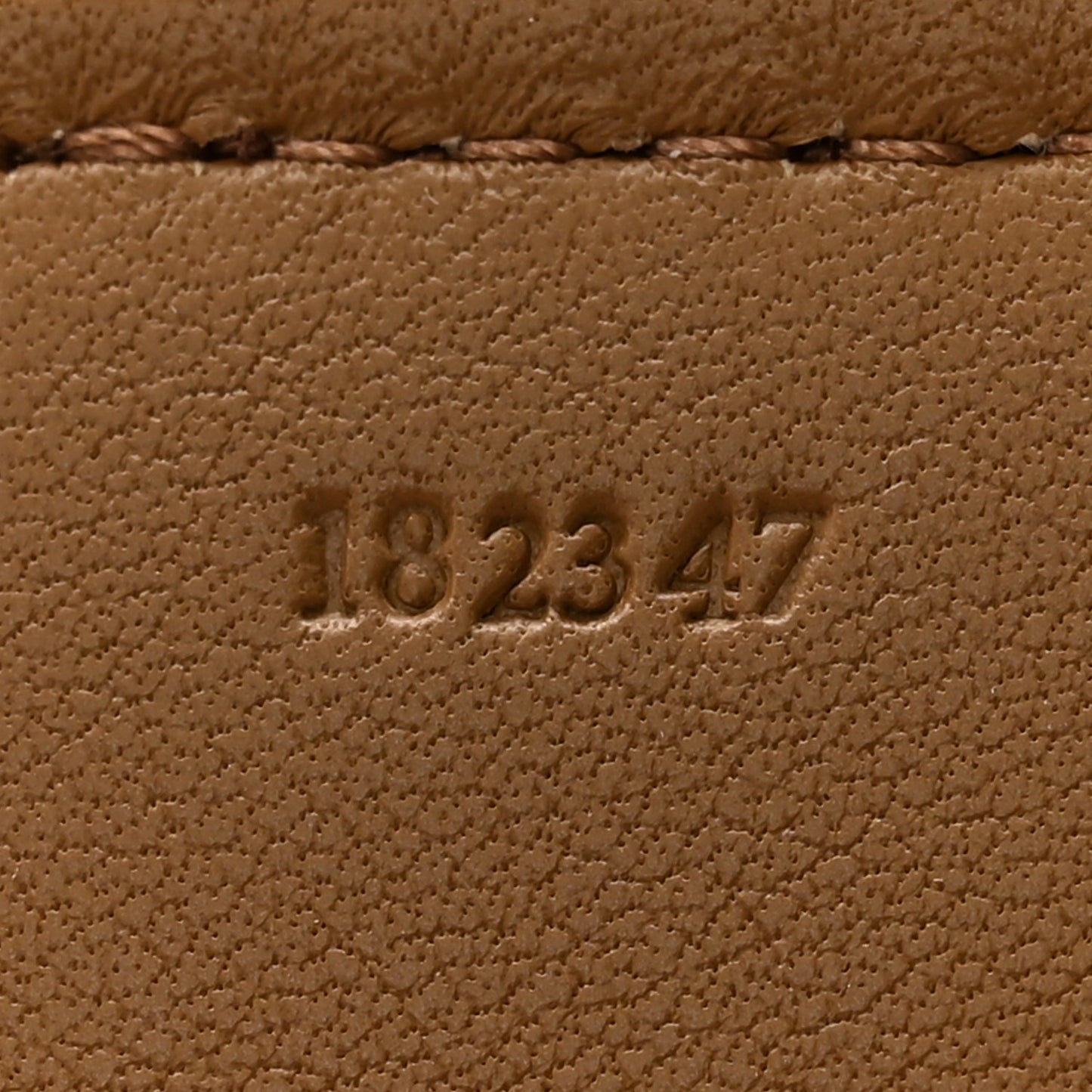 X SUNA FUJITA Calfskin Lemur Jacquard Anagram Strap Brown