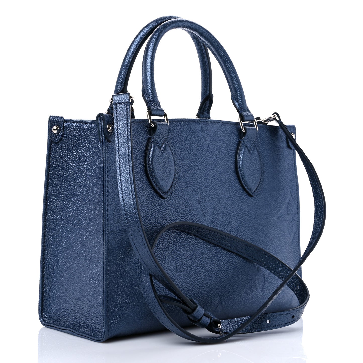 Metallic Empreinte Monogram Giant Onthego PM Navy Nacre