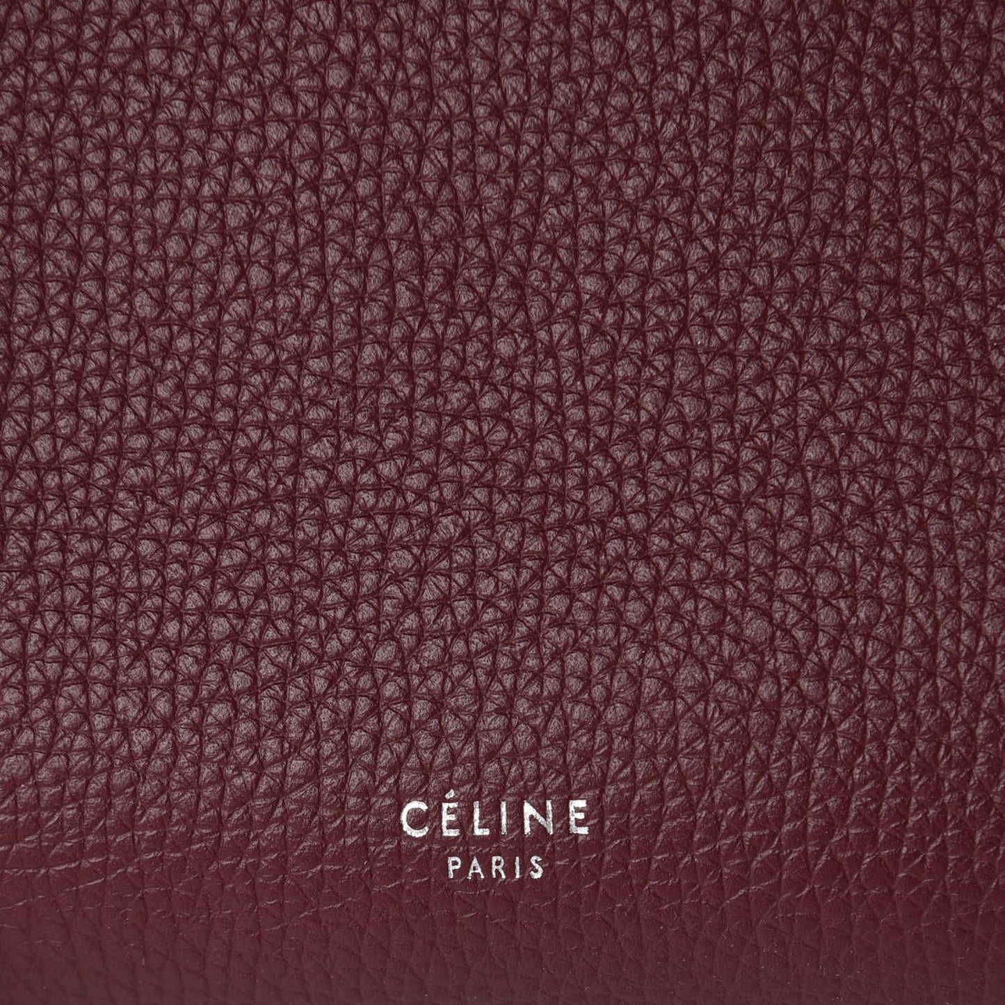 Supple Grained Calfskin Small Big Bag Wine