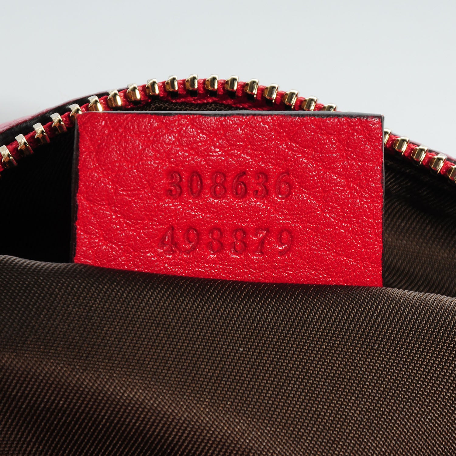 Gucci Pebbled Calfskin Medium Soho Cosmetic Case Red 8 of 9