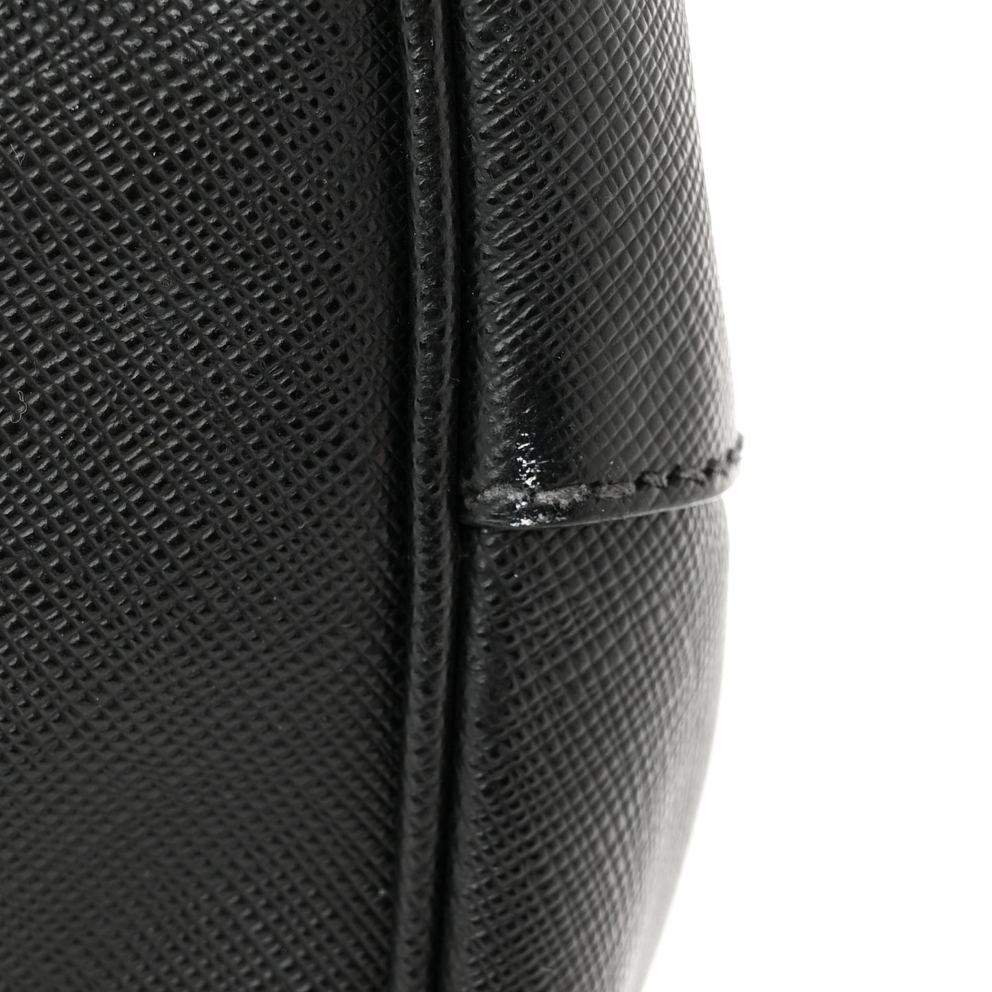 Saffiano Large Galleria Double Zip Tote Black
