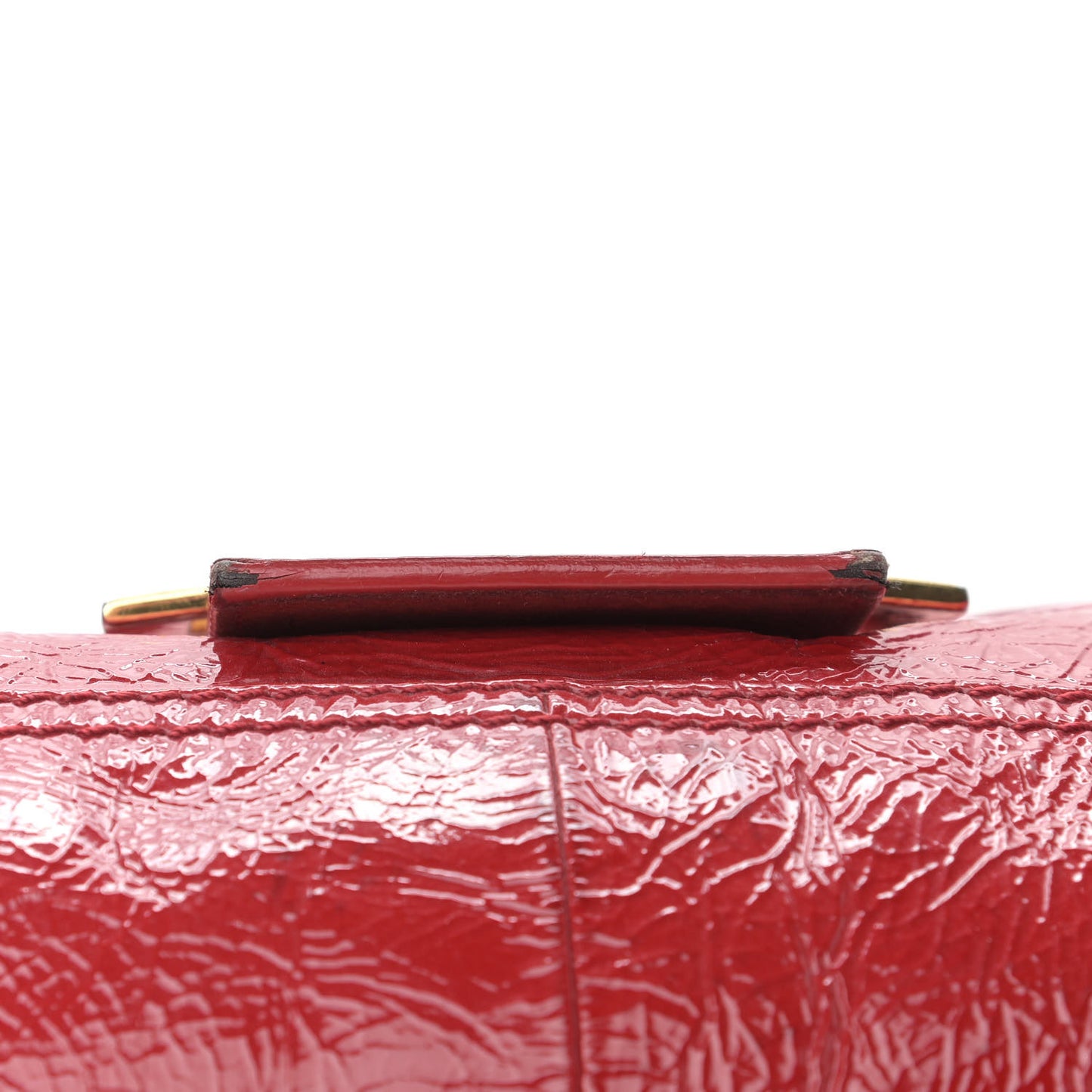Vitello Naplak Large Convertible Baguette Rosso