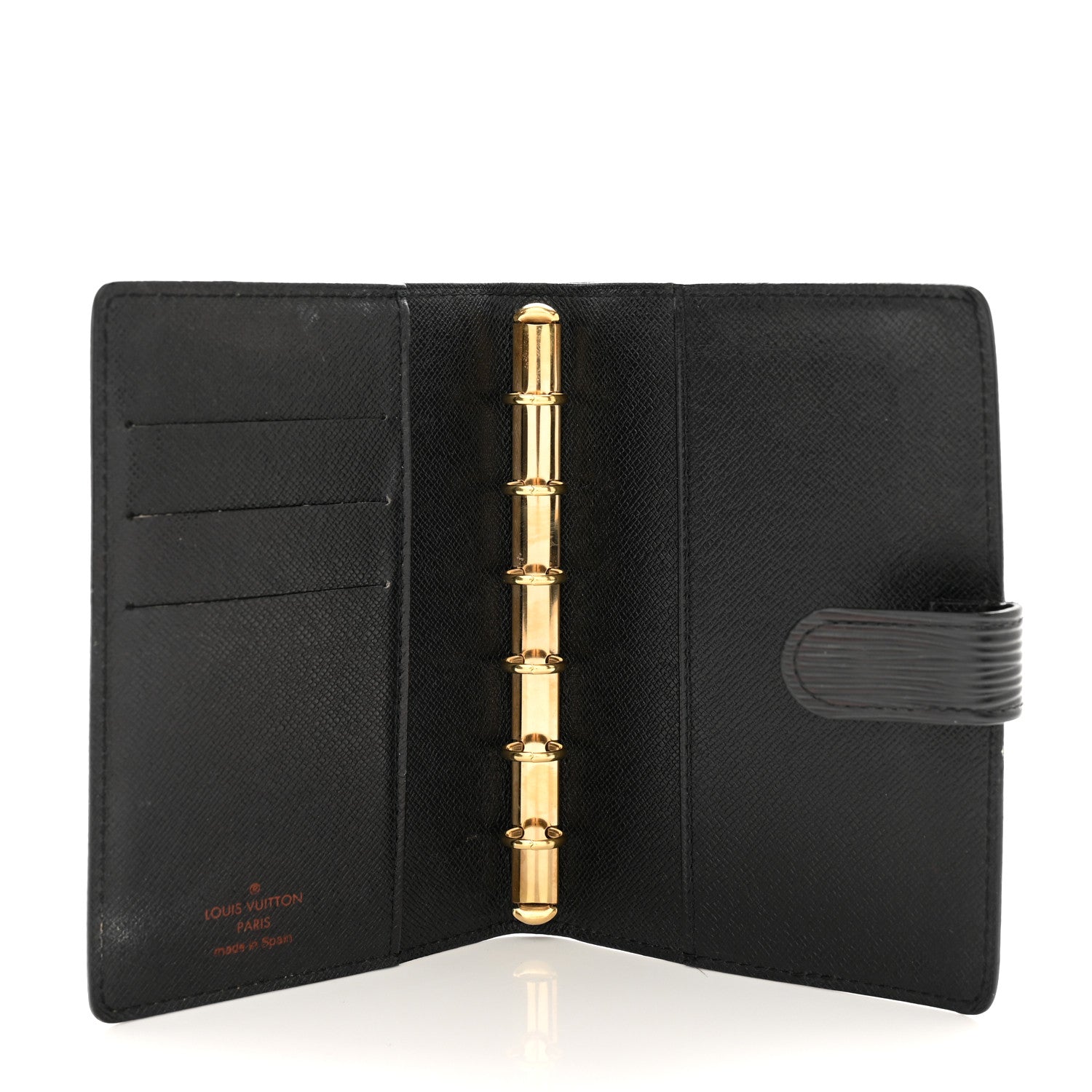 Louis Vuitton LOUIS VUITTON Epi Small Ring Agenda Cover Black 5 of 10