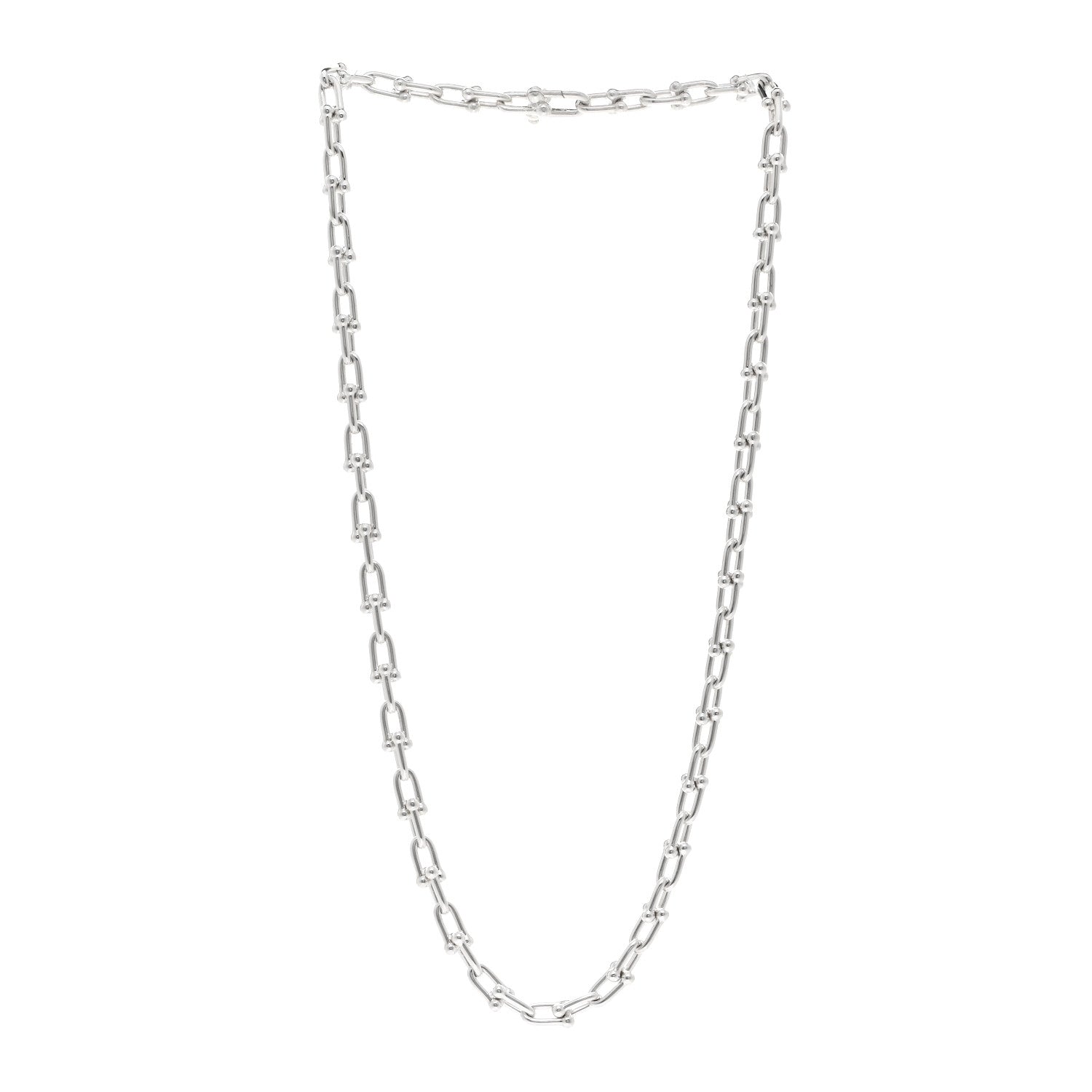 Tiffany Sterling Silver Small HardWear Link Necklace 3 of 4