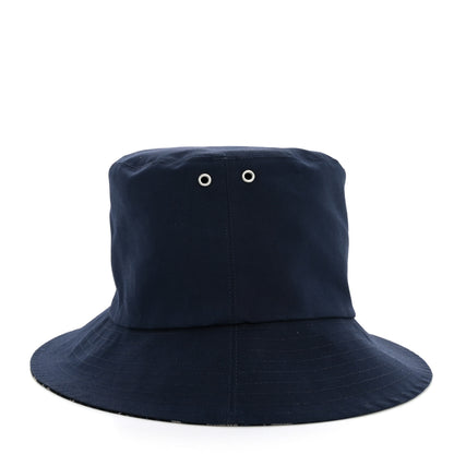 Christian Dior Oblique Reversible Teddy-D Brim Bucket Hat 56 Blue 9 of 12