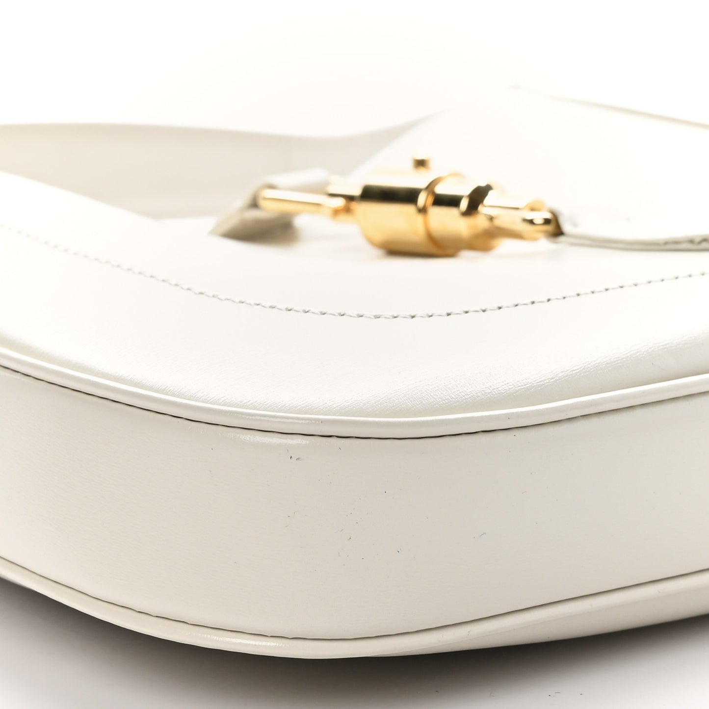 Boarded Dyana Lux Calfskin Small Jackie 1961 Hobo Mystic White