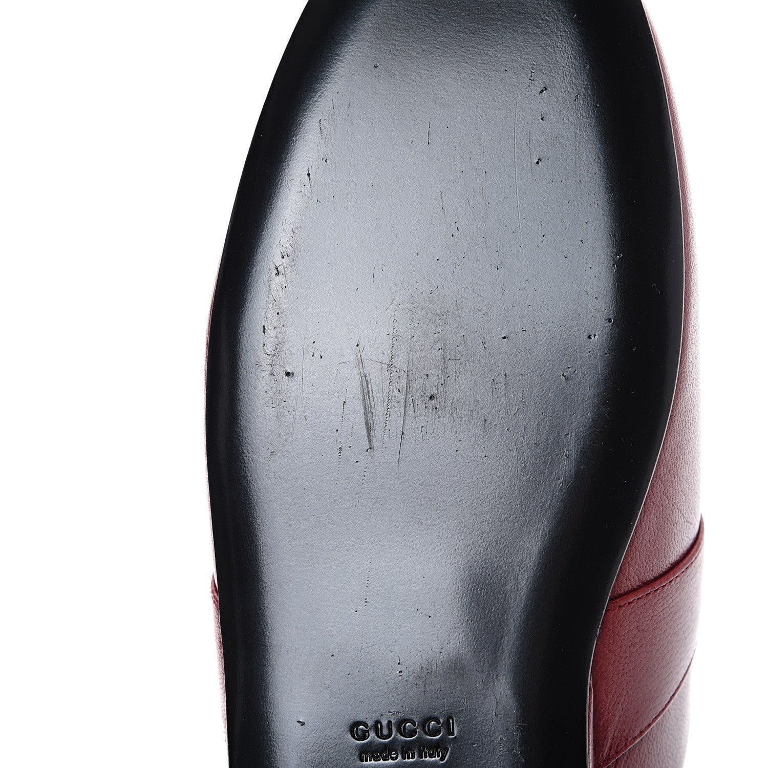 Gucci Goatskin Horsebit Pericle Slippers 38.5 Rosso 10 of 11