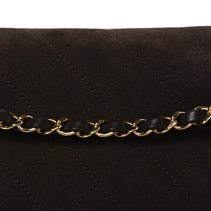 Chanel Suede Calfskin Small Souplissimo Maxi Flap Dark Brown 8 of 11