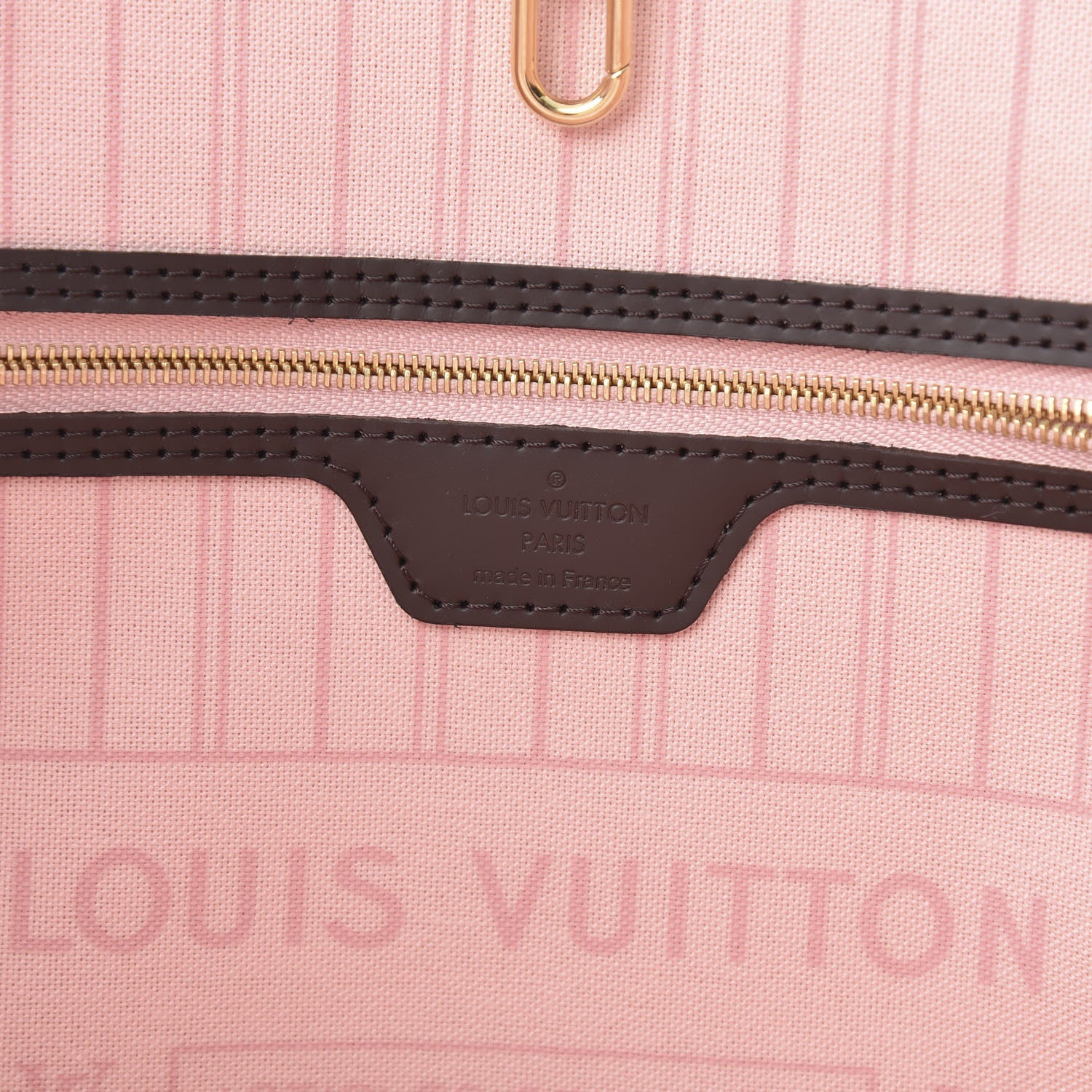 Louis Vuitton Damier Ebene Neo Neverfull MM Rose Ballerine 7 of 11