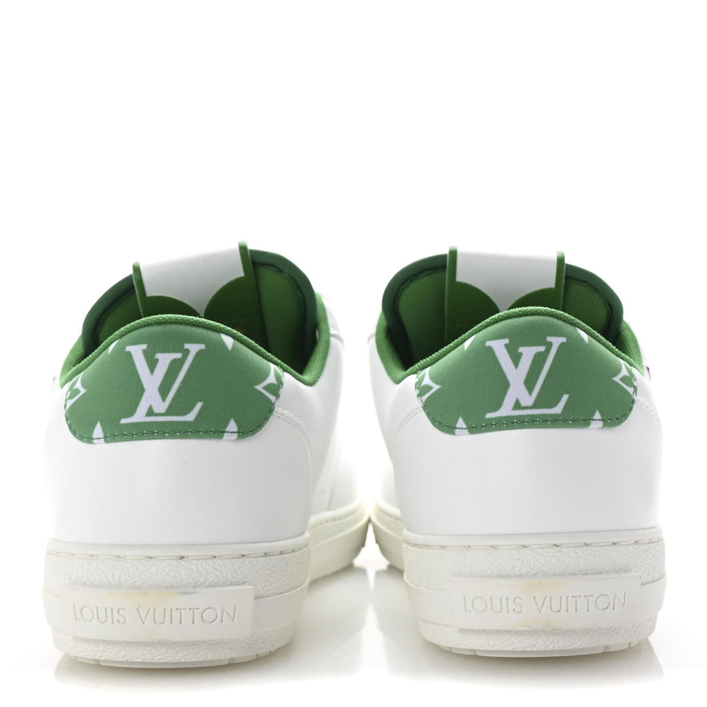 Calfskin Charlie Mens Sneakers 9 White Green