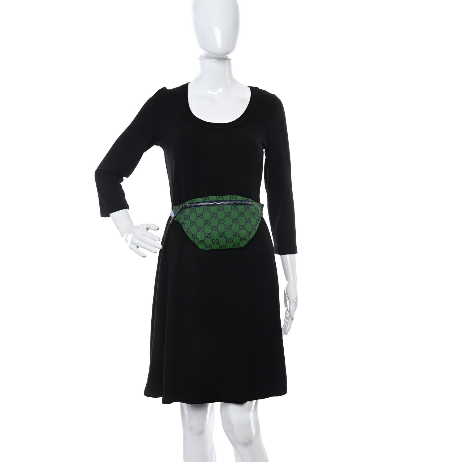 Gucci Monogram Multicolor Belt Bag Green Blue 2 of 8