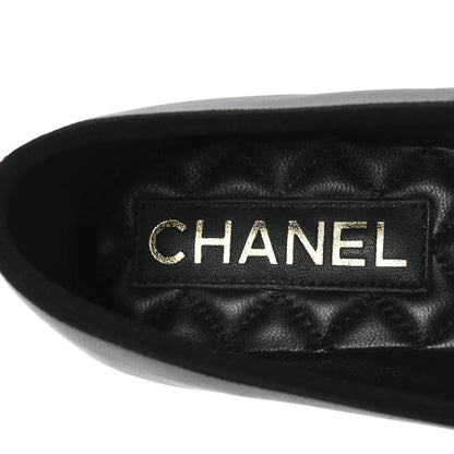 Chanel Lambskin Mary Jane Flats 36 Black 10 of 12
