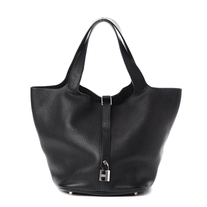 Hermes Taurillon Clemence Picotin Lock 26 GM Black 1 of 10