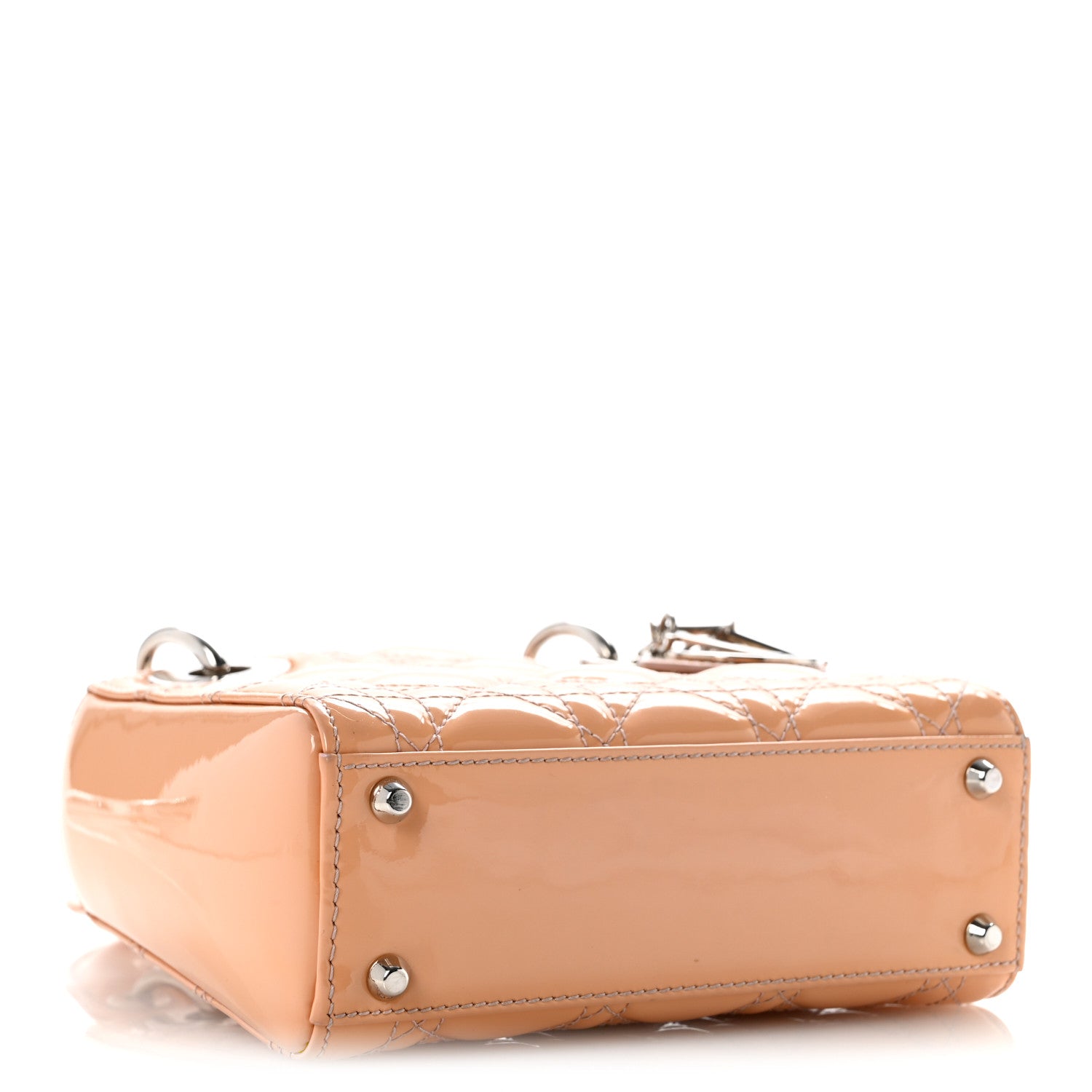 Christian Dior Patent Cannage Mini Lady Dior Rose Clair 4 of 14