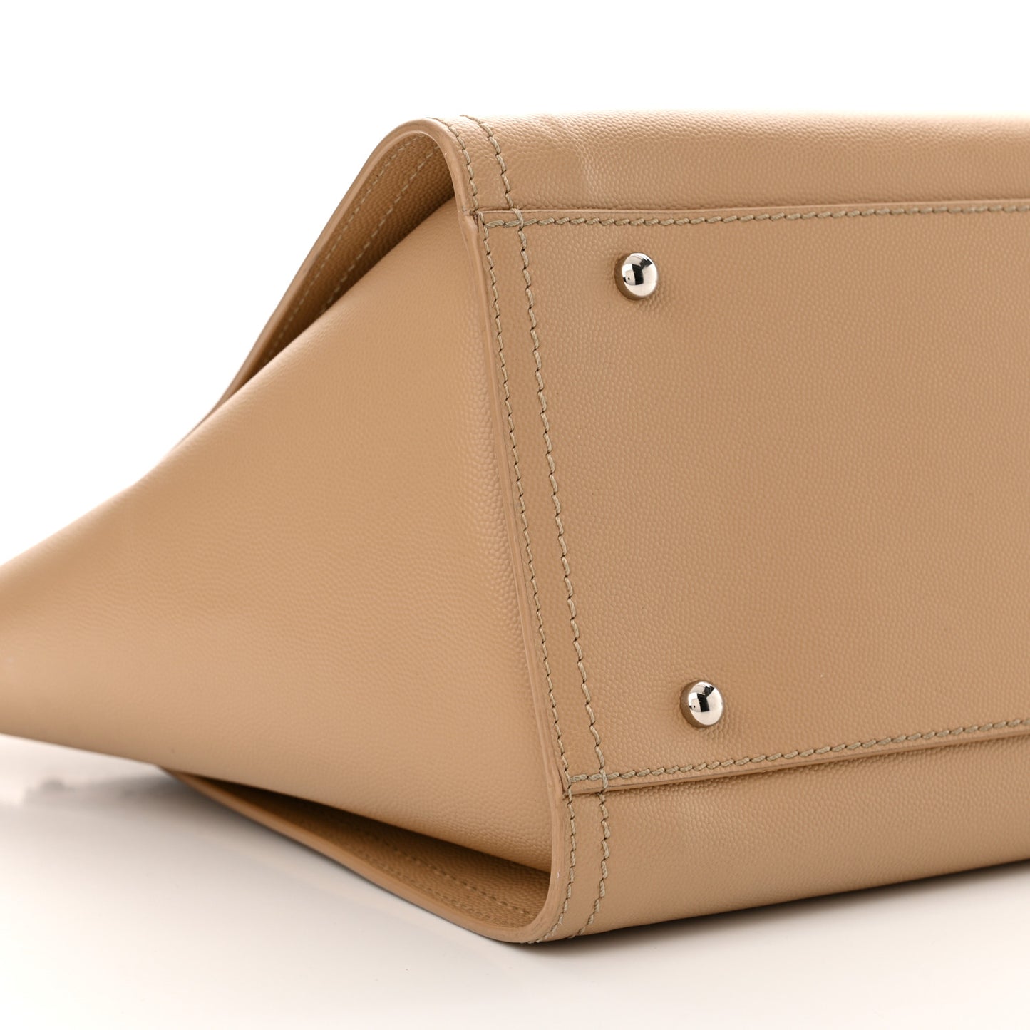 Caviar Small Studded Deauville Tote Beige
