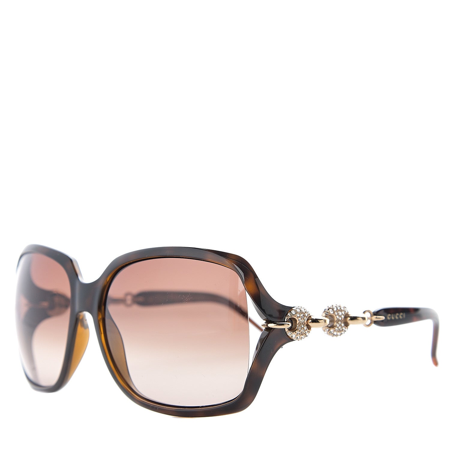Gucci Crystal Sunglasses GG3584/S Brown 1 of 8