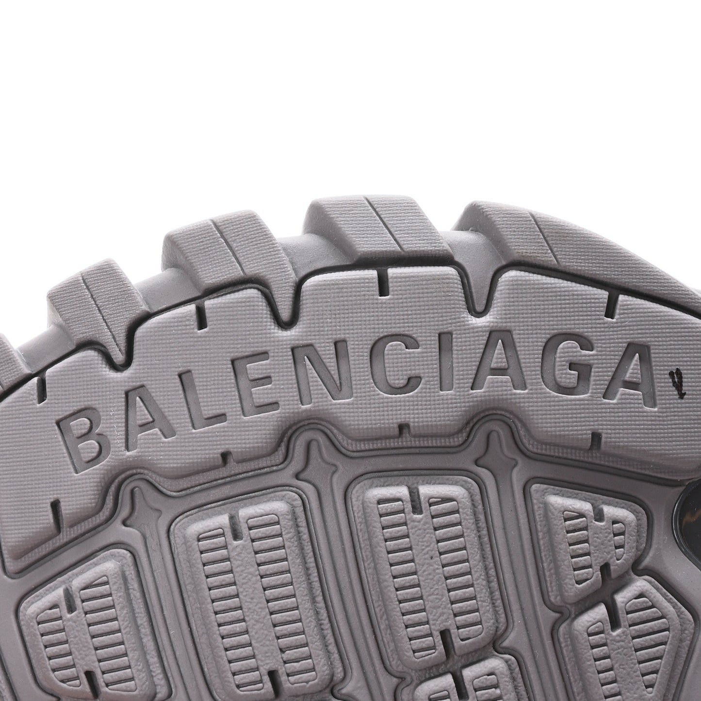 Mesh Rubber Faux Fur Track Sneakers 41 Grey