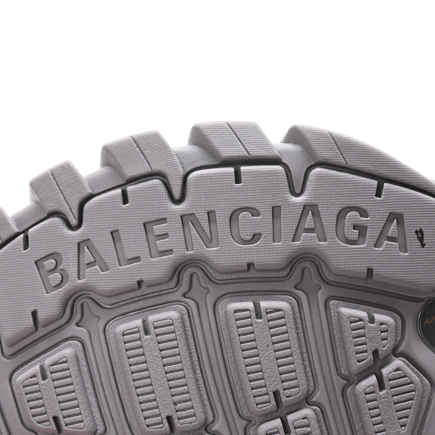 Balenciaga Mesh Rubber Faux Fur Track Sneakers 41 Grey 7 of 8