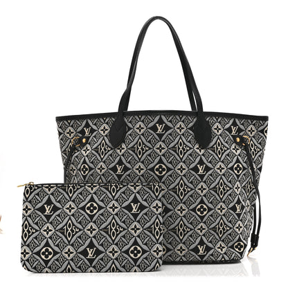 Louis Vuitton Jacquard Since 1854 Neverfull MM Grey 3 of 11
