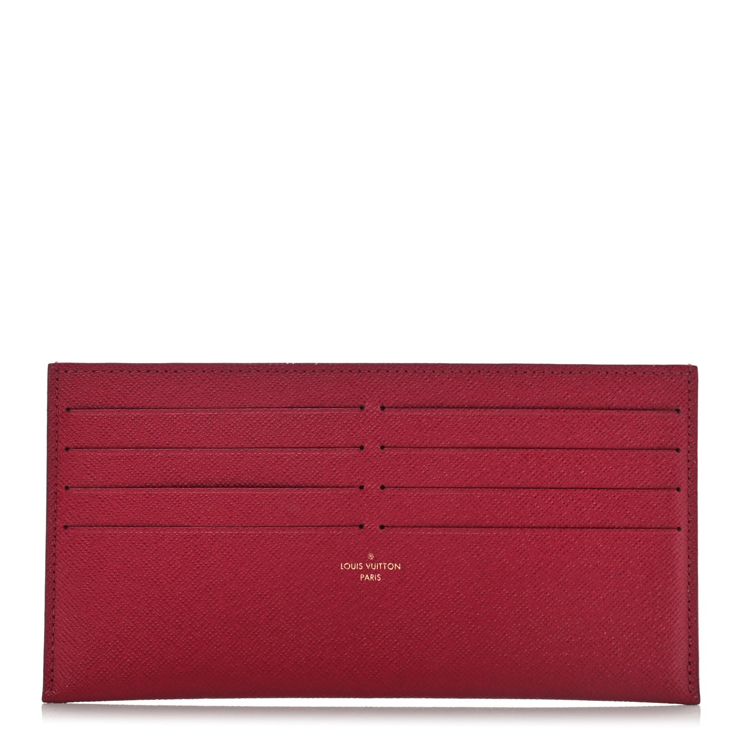 Calfskin Felicie Card Holder Insert Fuchsia