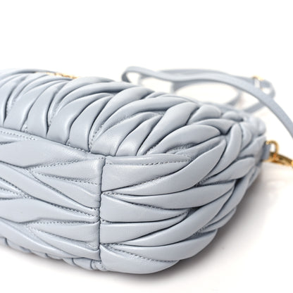 Miu Miu Nappa Matelasse Small Wander Hobo Fiordaliso 10 of 10