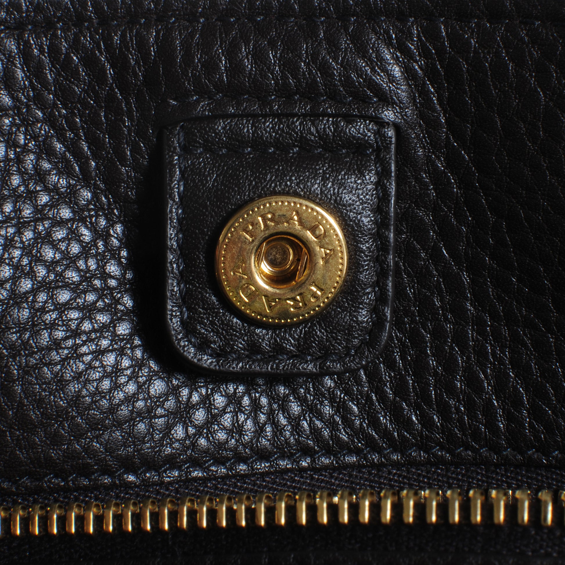 Prada Vitello Daino Tote Teak 7 of 11