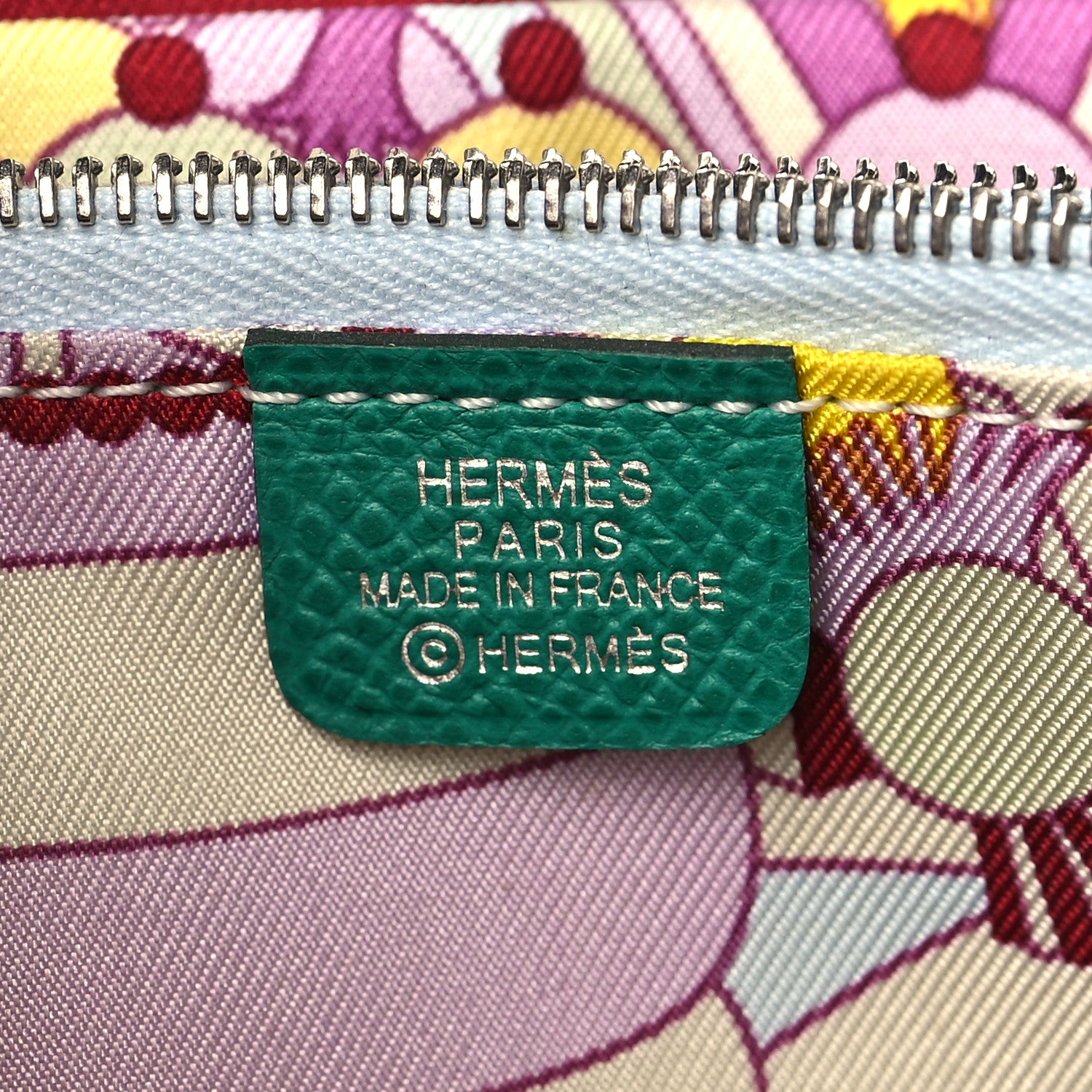 Hermes Epsom Silk'In Wallet Vert Jade 6 of 7