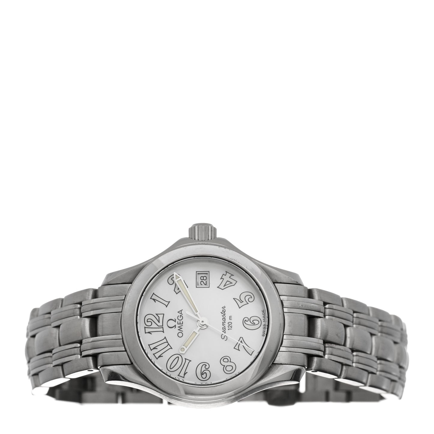 Stainless Steel Mother of Pearl 26mm Seamaster Quartz Watch 2581.70