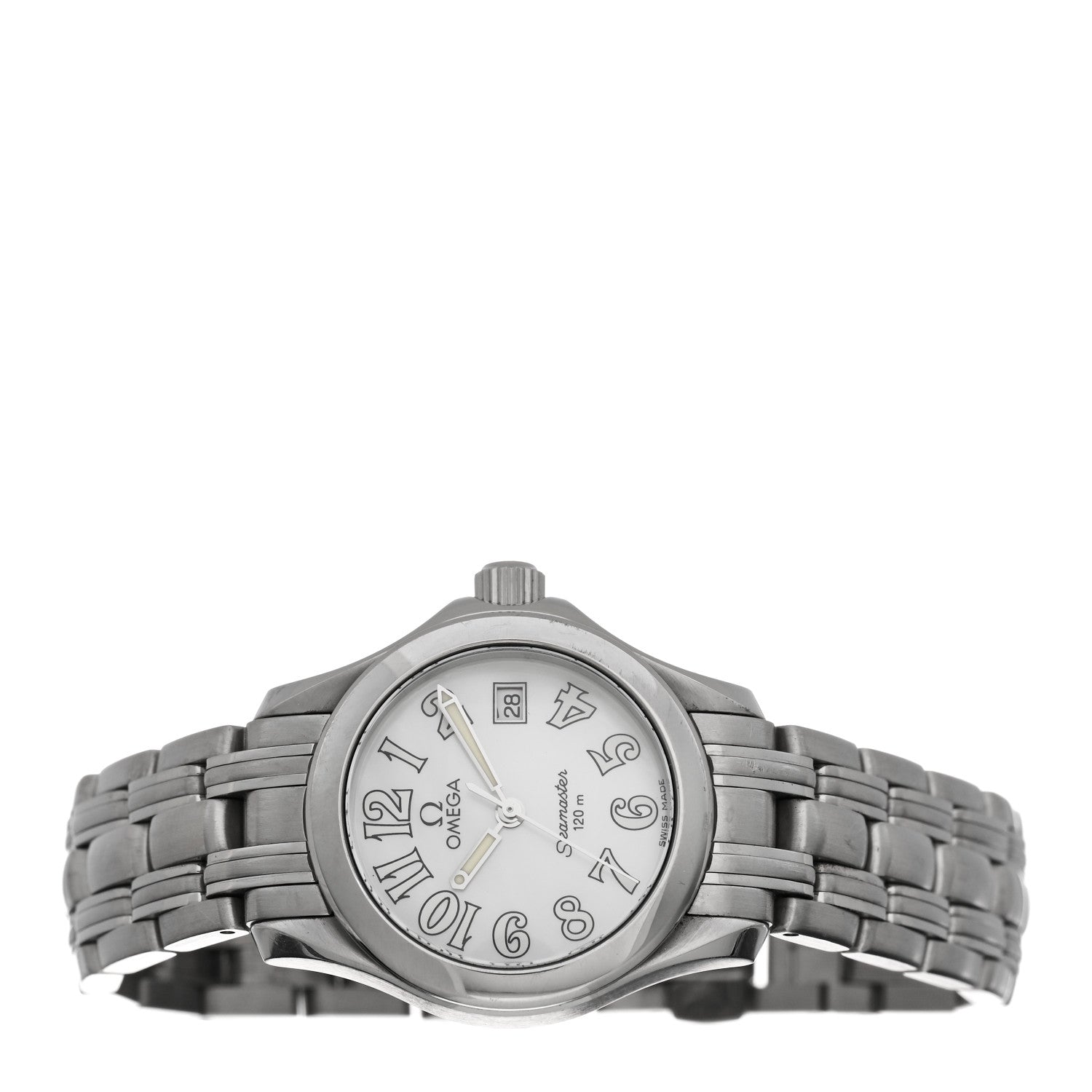 Omega Stainless Steel Mother of Pearl 26mm Seamaster Quartz Watch 2581.70 2 of 4