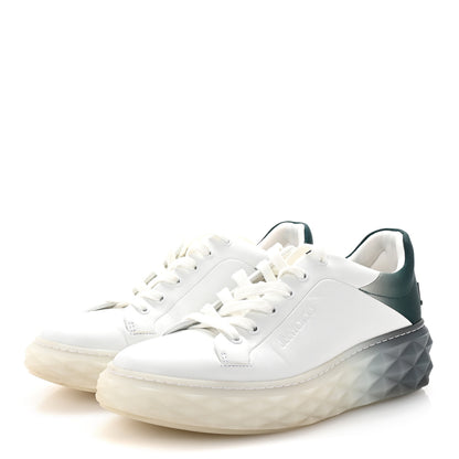 Jimmy Choo Nappa Diamond Maxi  F II Platform Sneakers 40 White Green Mix 4 of 9