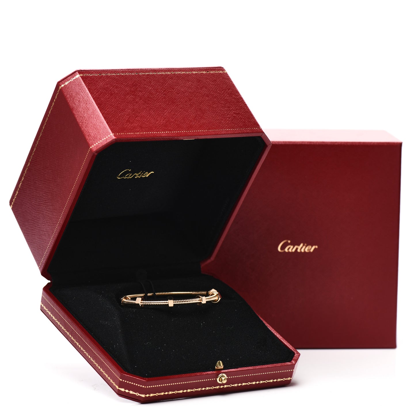 18K Pink Gold Ecrou de Cartier Bracelet 16