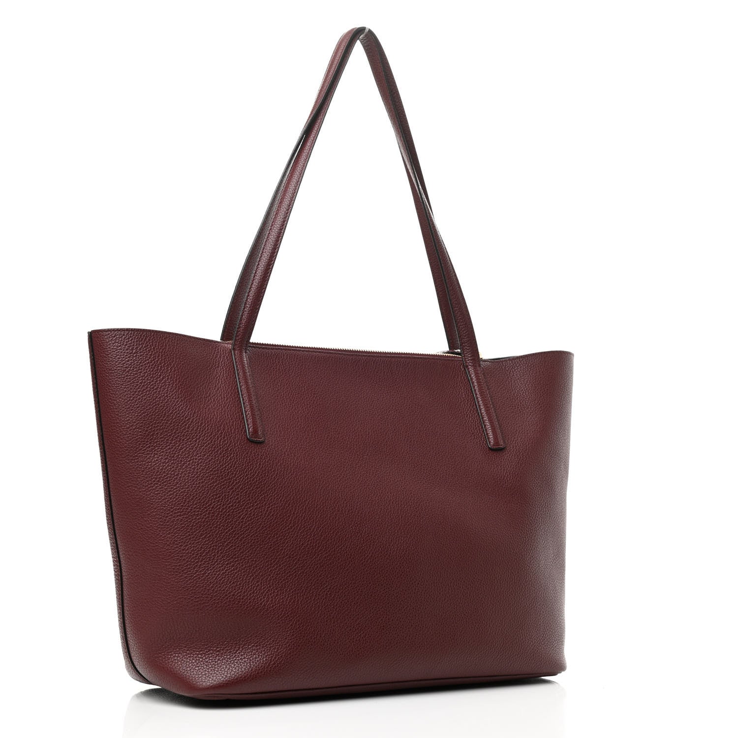 Salvatore Ferragamo Calfskin Medium Gancini Tote Burgundy 3 of 9