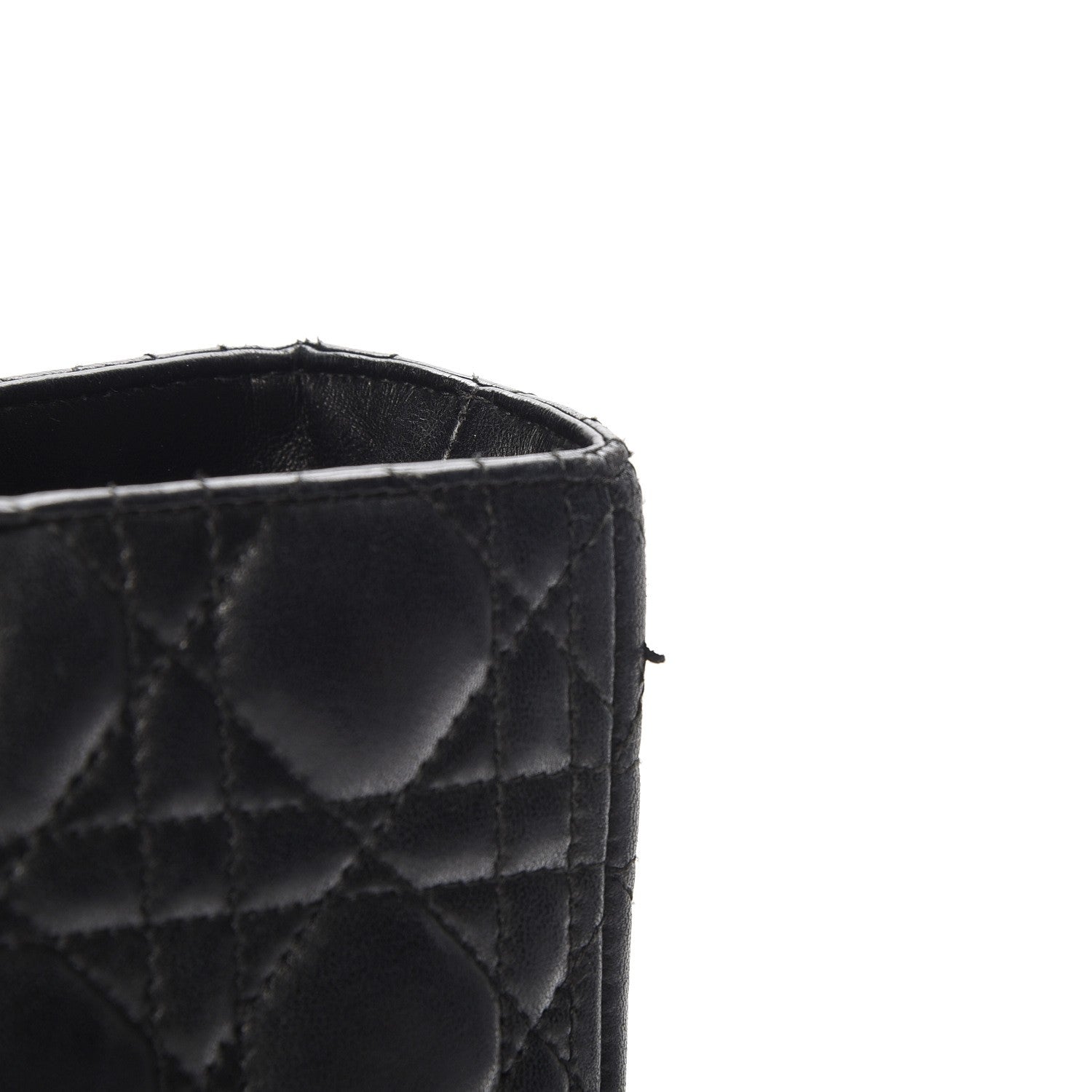 Christian Dior Lambskin Cannage Large Lady Dior Black 9 of 9