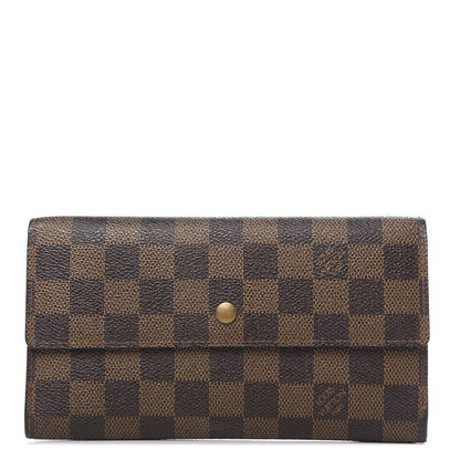 Louis Vuitton Damier Ebene Porte Tresor International Wallet 1 of 9