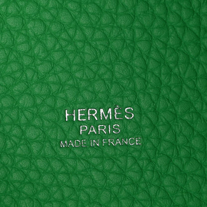 Hermes Taurillon Clemence Picotin Lock 18 PM Vert Comics 6 of 11