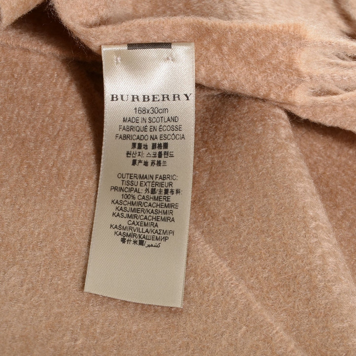 Heritage Cashmere Classic Scarf Camel