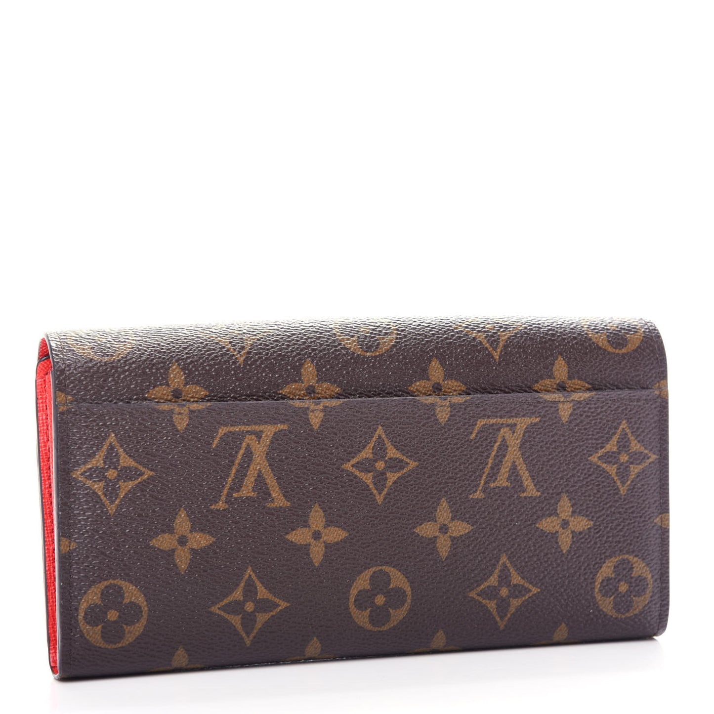 Monogram Sarah Wallet NM Coquelicot