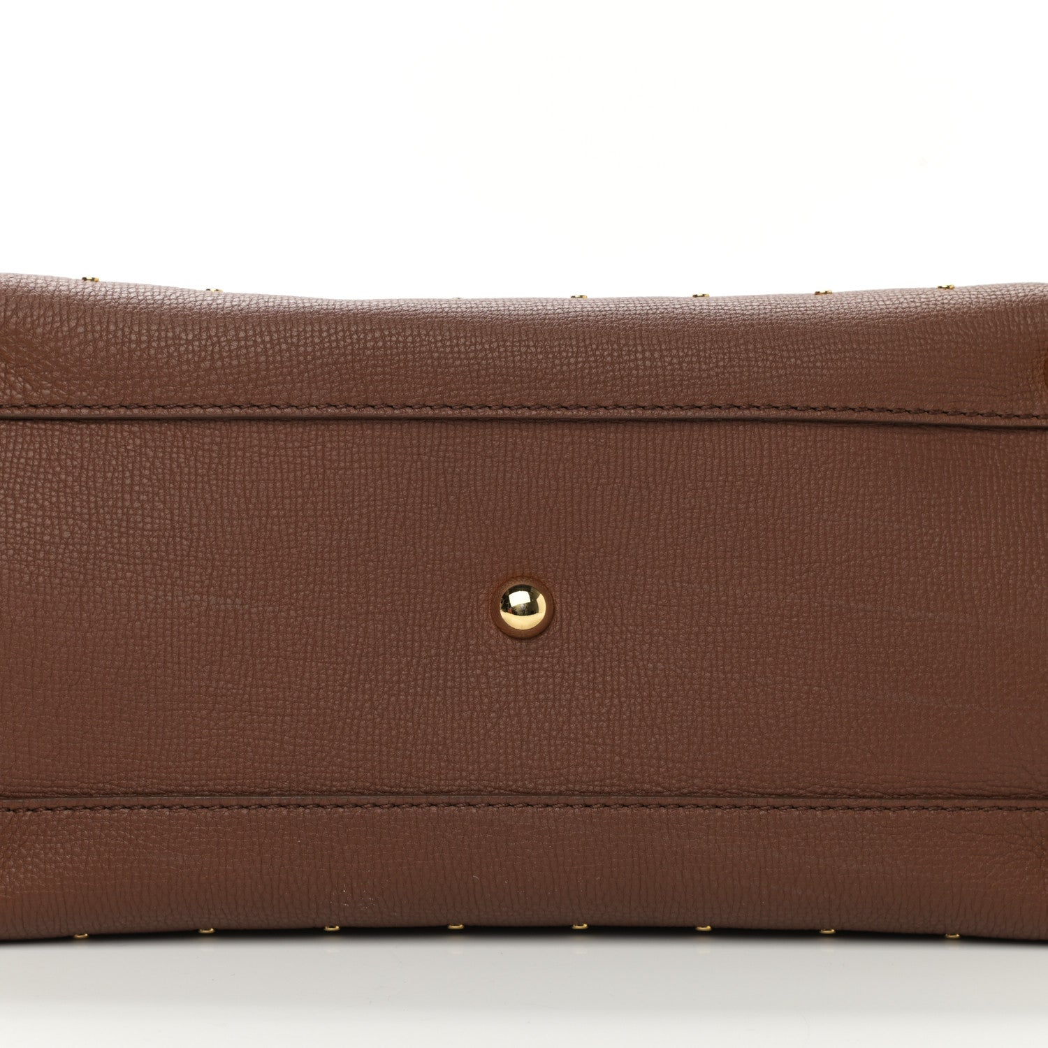Burberry Grainy Calfskin Studded Medium Banner Tote Tan 10 of 10