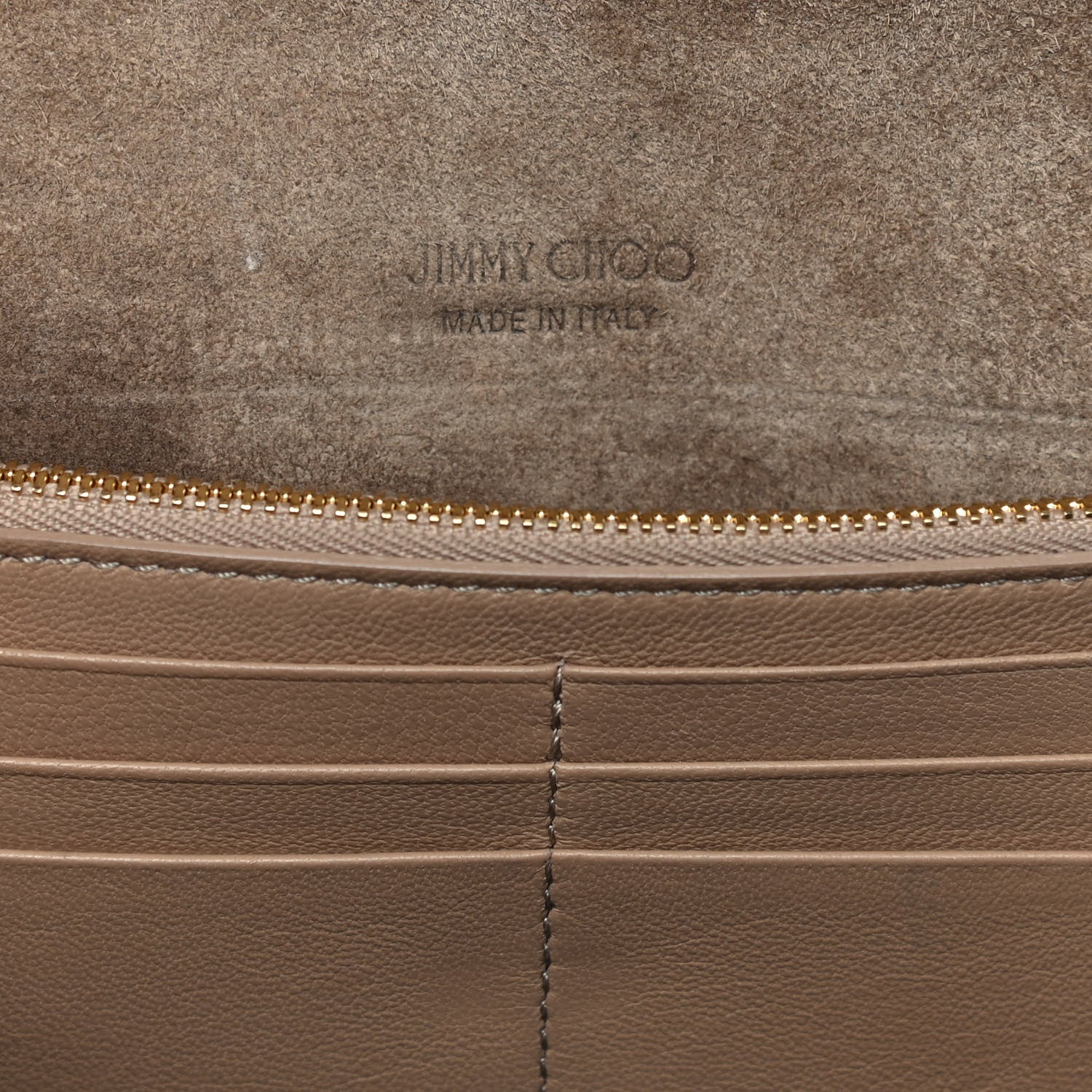 Jimmy Choo Patent Emmie Clutch Bag Beige 7 of 9