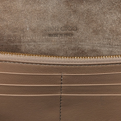 Jimmy Choo Patent Emmie Clutch Bag Beige 7 of 9