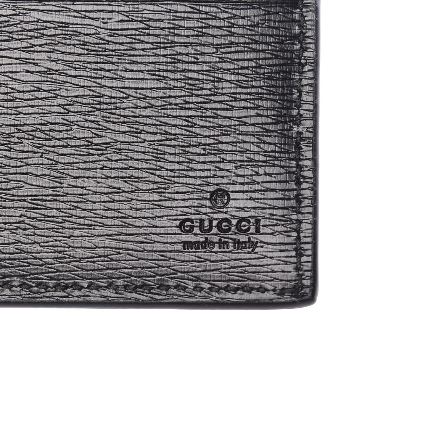Gucci Shangai Calfskin Kingsnake Bi-Fold Wallet Black 6 of 8